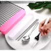53c10cb8ea963967a196f3ac3aff0c64.webp Stainless Steel Chopstick Fork Spoon Set