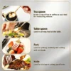 25pcs Ceramic Handle Cutlery Set