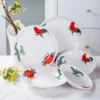 my-11134207-7r98o-lu7juey1cyrh5b.webp QOMO Rooster Ceramic Bowl Plate Set
