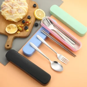 Random 304 Stainless Steel Travel Cutlery Set