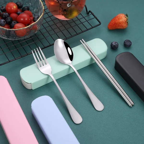 my-11134207-7rasm-m9nxzh8o5n1h6b.webp Random 304 Stainless Steel Travel Cutlery Set