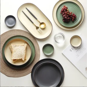 ANZEN Nordic Stripe Ceramic Tableware Set