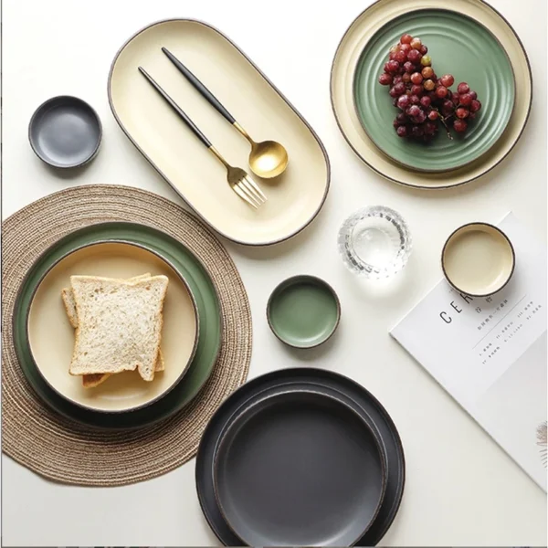 sg-11134201-22100-w6nhihq8t2iv81.webp ANZEN Nordic Stripe Ceramic Tableware Set