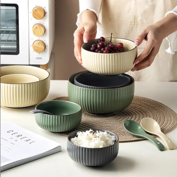 sg-11134201-22100-yl55fht8t2iv69.webp ANZEN Nordic Stripe Ceramic Tableware Set