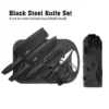 7 in 1 Black Kitchen Knife Set