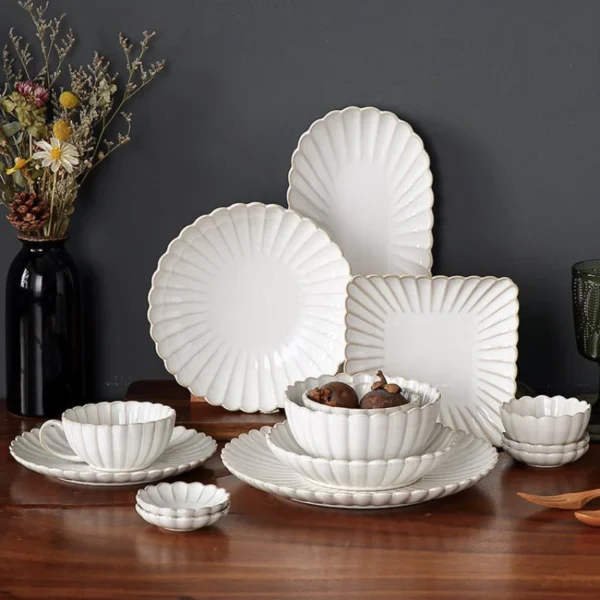 Japanese Ceramic Tableware Plate Set
