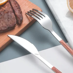 Wood Handle Stainless Steel Cutlery Set